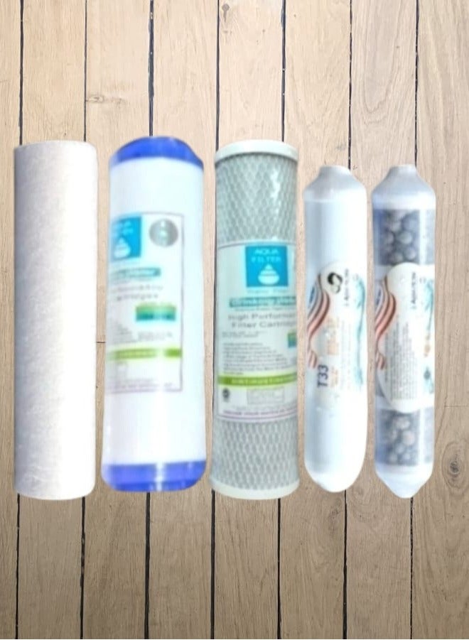 شمعات فلتر مياة 5 مراحل اكوا فلتر العلامة المائية